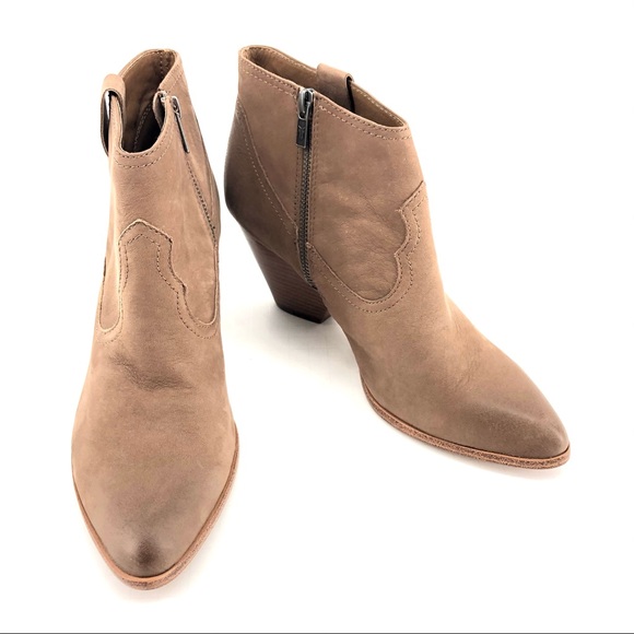 Frye Dusty Rose Reina Western Ankle Booties - Picture 2 of 7